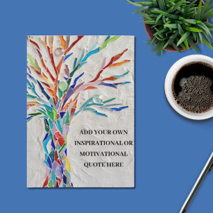Cartão De Agradecimento Crie sua própria árvore inspiracional/motivacional
