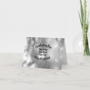 Cartão De Agradecimento Crie sua própria cor/Design personalizada