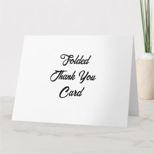 Cartão De Agradecimento Crie Sua Própria Promoção 8.5" x 11" Dobrada