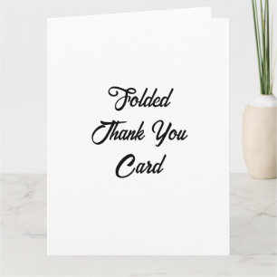 Cartão De Agradecimento Crie Sua Própria Promoção 8.5" x 11" Dobrada