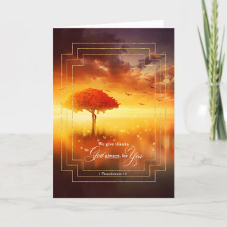 Cartão De Agradecimento Cristão 1 de Salónica — Águas Sunset