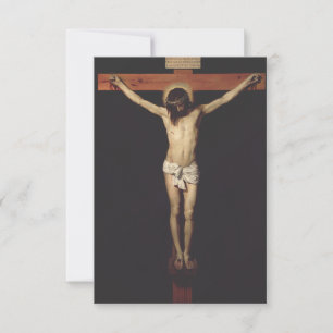 Cartão De Agradecimento Cristo Crucificado por Diego Velazquez