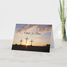Cartão De Agradecimento Cristo é Risen Páscoa Religiosa