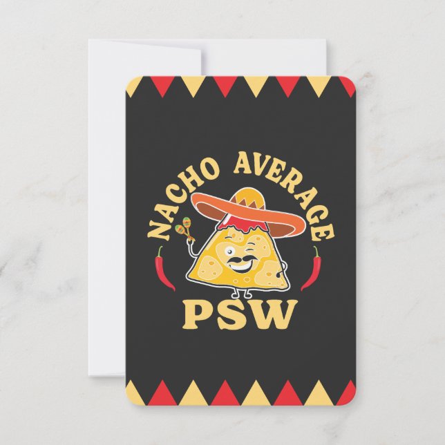 Cartão De Agradecimento Cuidadores Engraçados Não Médios PSW (Frente)