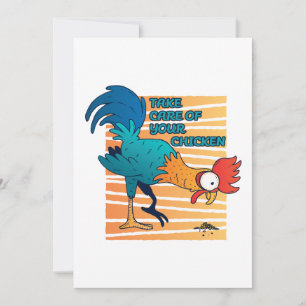 Cartão De Agradecimento Cuidar Da Sua Galinha