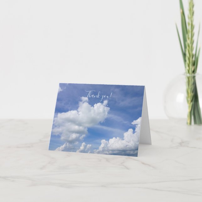 Cartão de Agradecimento Cumulus Puffs (Frente)