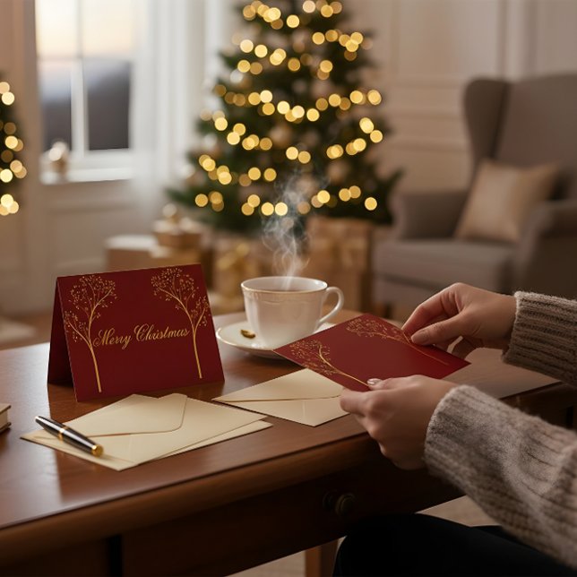 Cartão De Agradecimento Custom Color Christmas Card (Criador carregado)