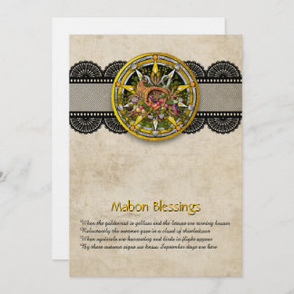 Cartão De Agradecimento Customizable Mabon Autumn Equinox Greeting Card