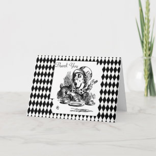 Cartão De Agradecimento Customize Thank You Mad Hatter