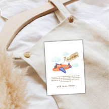 Cute Boy Minimal Aviator Airplane Baby Shower 