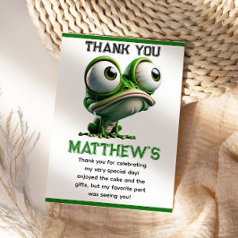 Cartão De Agradecimento Cute Crazy Frog Farm Theme 1st Birthday