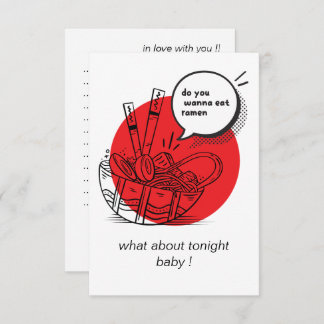 Cartão De Agradecimento Cute Kawaii Ramen - Funny Japanese Food