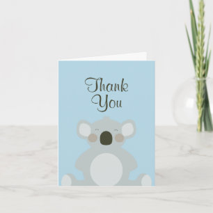 Cartão De Agradecimento Cute Koala Bear Thank You Card