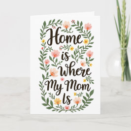 Cartão De Agradecimento Cute Modern Floral Happy Mother's Day