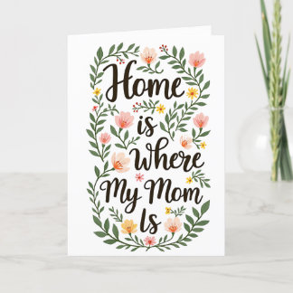 Cartão De Agradecimento Cute Modern Floral Happy Mother's Day