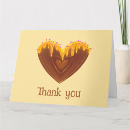 Cartão De Agradecimento Cute Sweet Folded Thank You Card