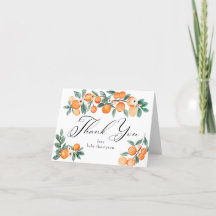 Cutie | Chá de fraldas Laranja Obrigado