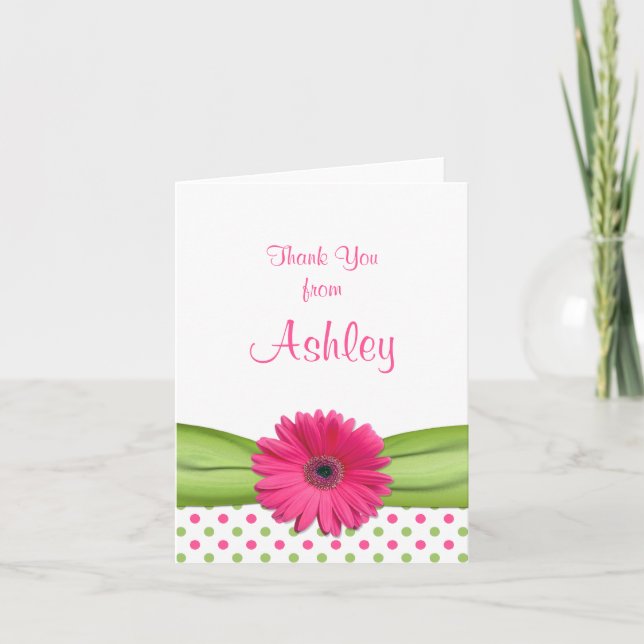 Cartão de Agradecimento da Bat Mitzvah da Daisy Bo (Frente)
