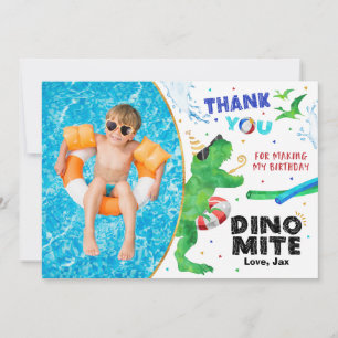 Cartão de Agradecimento da Festa na Piscina dos Di