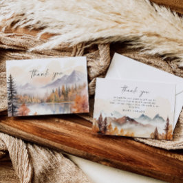 Cartão de agradecimento da floresta Tom Florestal