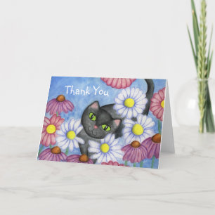 Cartão de Agradecimento da Gata Daisy