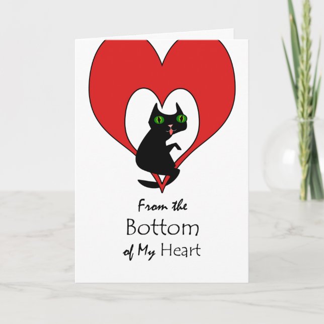 Cartão De Agradecimento Da parte inferior de meu coração, obrigado (Frente)