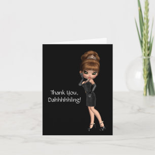 Cartão de Agradecimento da Princesa Diva