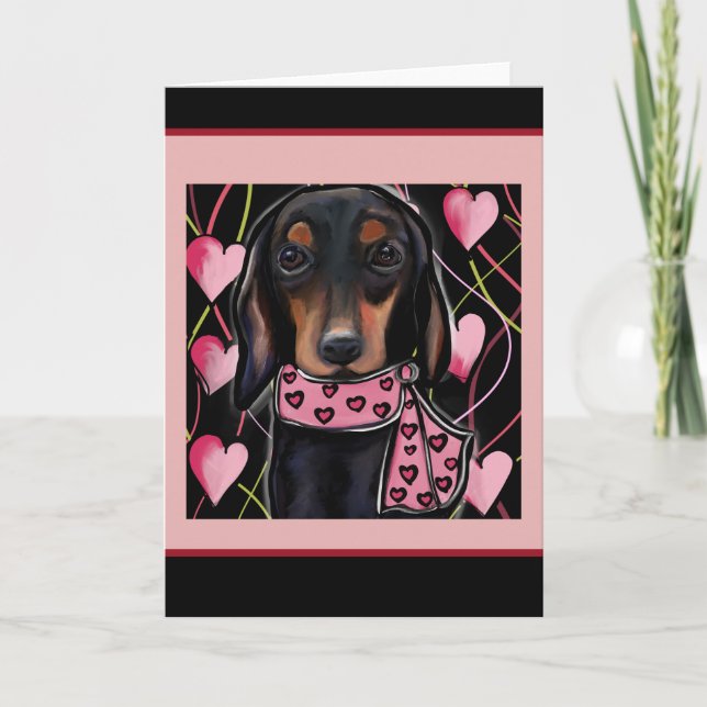 Cartão De Agradecimento Dachshund (Frente)