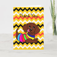 Dachshund Cartoon 1 Hearts