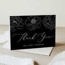 Dacil Floral Black e White Weding