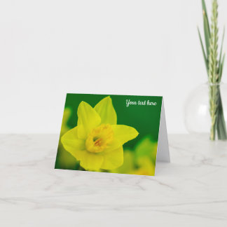 Cartão De Agradecimento Daffodil Greeting Card