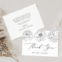 Cartão De Agradecimento Daîd Floral Wedding