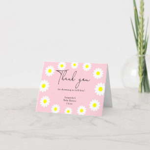 Cartão De Agradecimento Daisy - obrigado baby shower