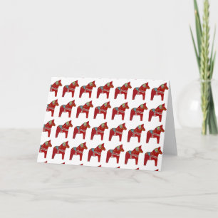 Cartão De Agradecimento Dala Horses