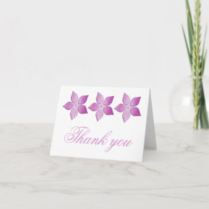 Cartão de Agradecimento Damask Blooms, Roxo