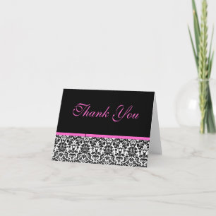 Cartão De Agradecimento Damask Thank You Card