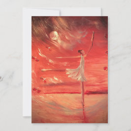 Cartão De Agradecimento Dançar em Nuvens Prateadas