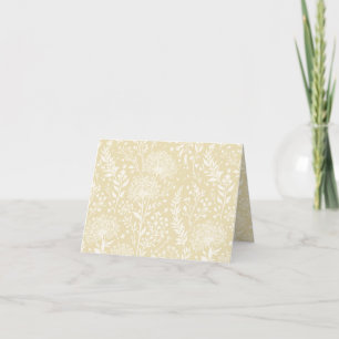 Cartão De Agradecimento Dandelion Doce Neutro - Trigo Dourado