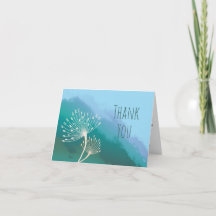 Cartão de Agradecimento Dandelion Positive Dobrado