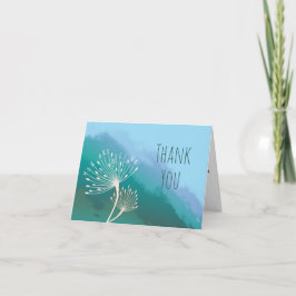 Cartão de Agradecimento Dandelion Positive Dobrado