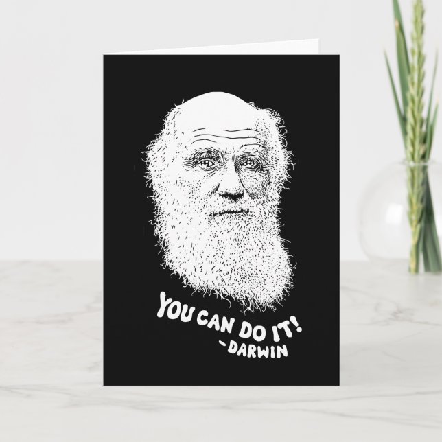 Cartão De Agradecimento Darwin - Você Pode Fazer Isso (Frente)