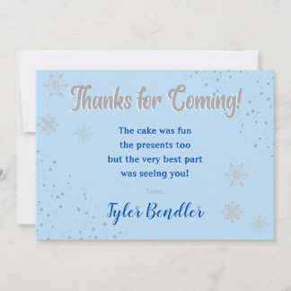 Cartão de Agradecimento de 1º Aniversário dos Meni