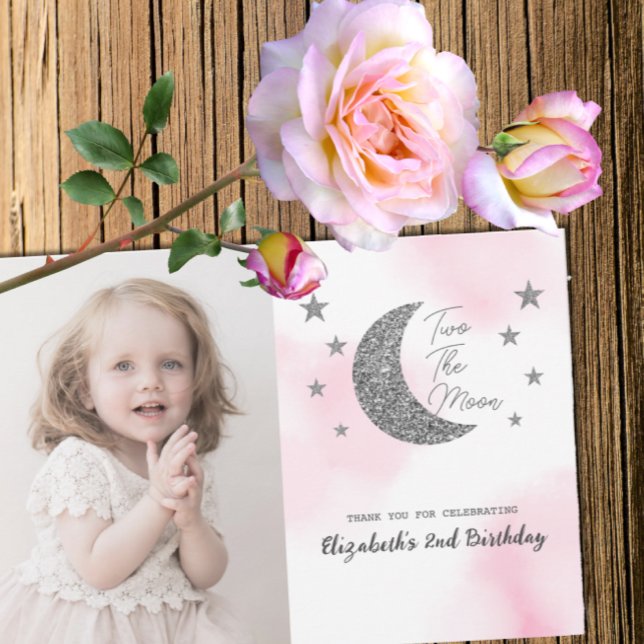Cartão de agradecimento de 2 anos para a Lua (Criador carregado)