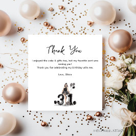 cartão de agradecimento de 31º aniversário