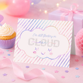 Cartão de Agradecimento de 9º Aniversário Cloud Ni