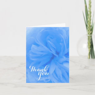 Cartão de agradecimento de amigo com rosa azul bri