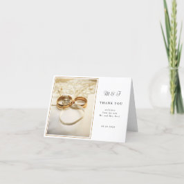 Cartão de Agradecimento de Anel de Noivado Elegant