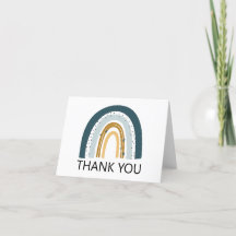 Cartão de agradecimento de aniversário Arco-íris A