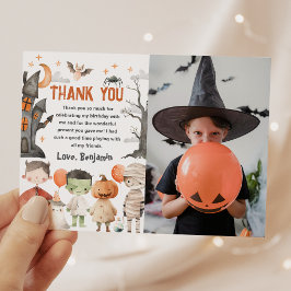 Cartão de agradecimento de aniversário assustador 