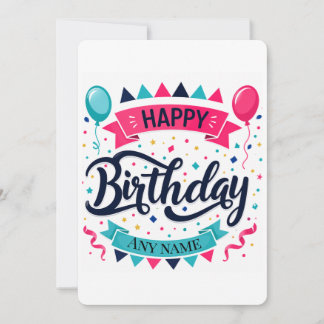 Cartão de Agradecimento de Aniversário – Carro de 